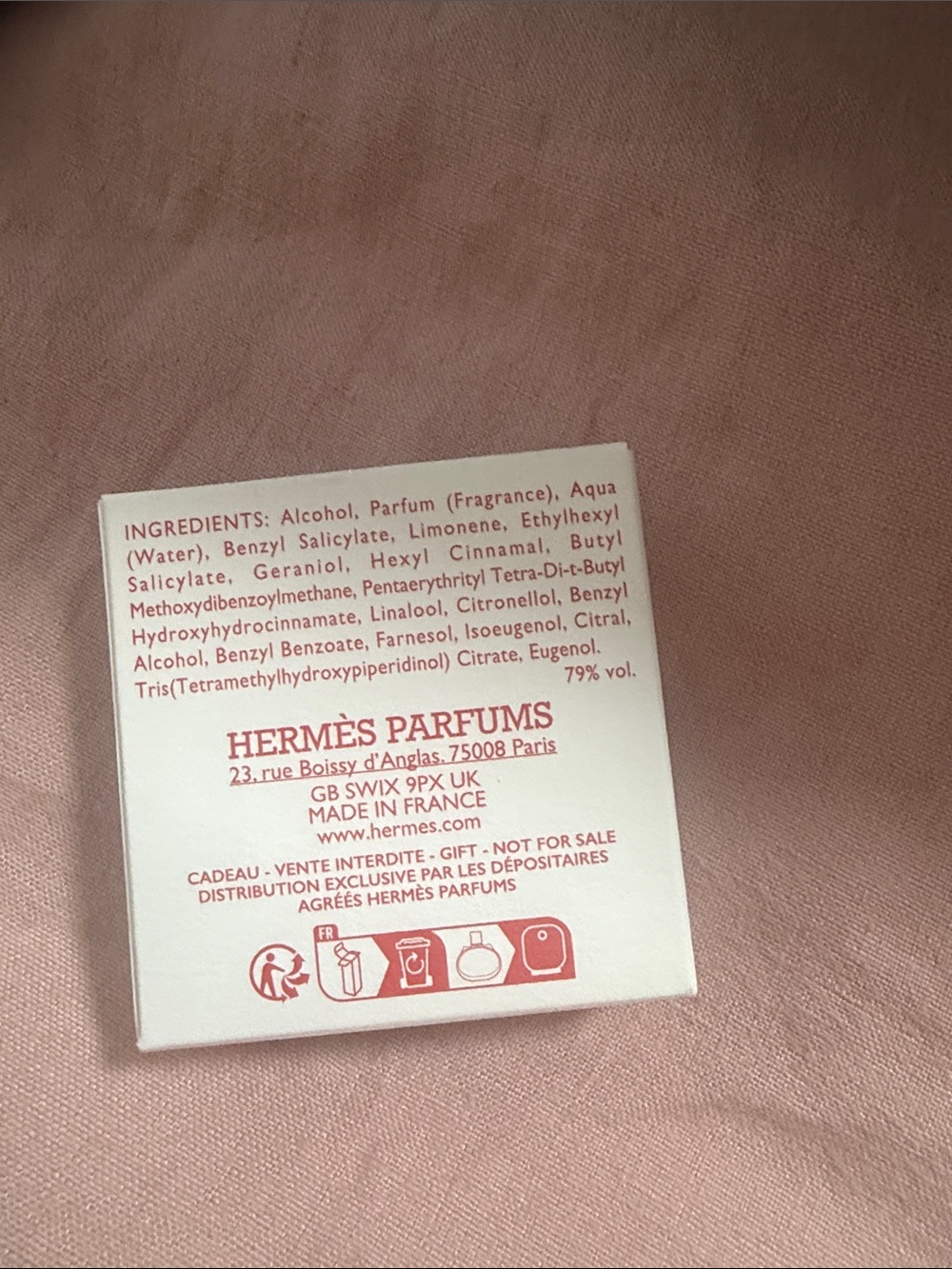 Hermès Barénia Eau de Parfum - White & Rose Box - Picture 2 of 2
